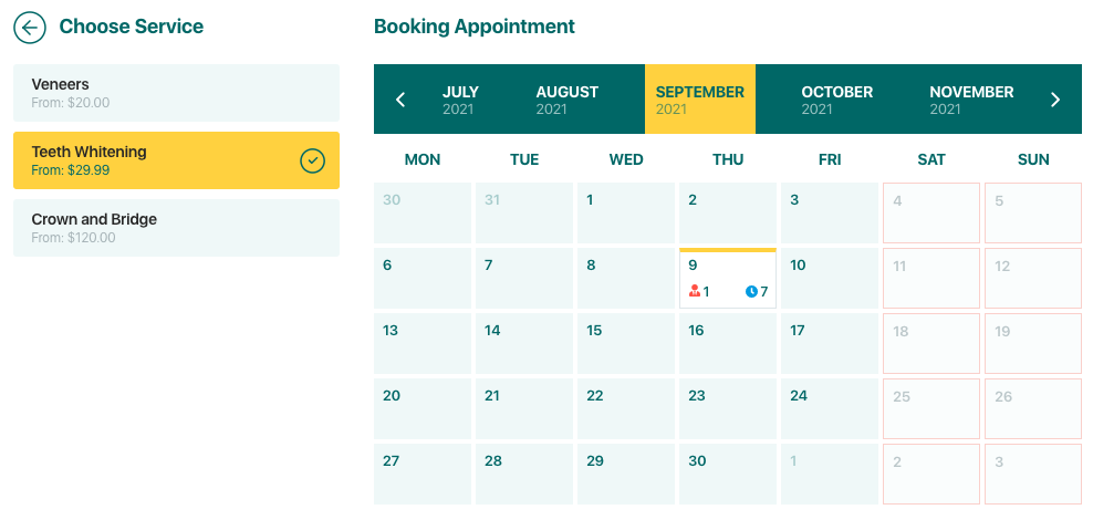 Booking Calendar | Appointment Booking | BookIt screenshot