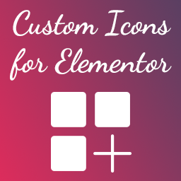 Custom Icons for Elementor icon