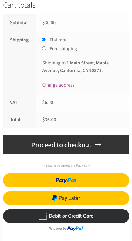 PayPal Smart Button-Alternative Payment Method-US