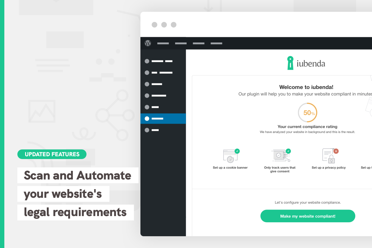 Scan and Automate your website's legal requirements