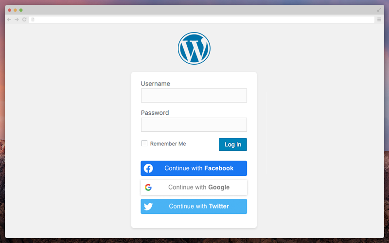 Nextend Social Login and Register on the main WP login page