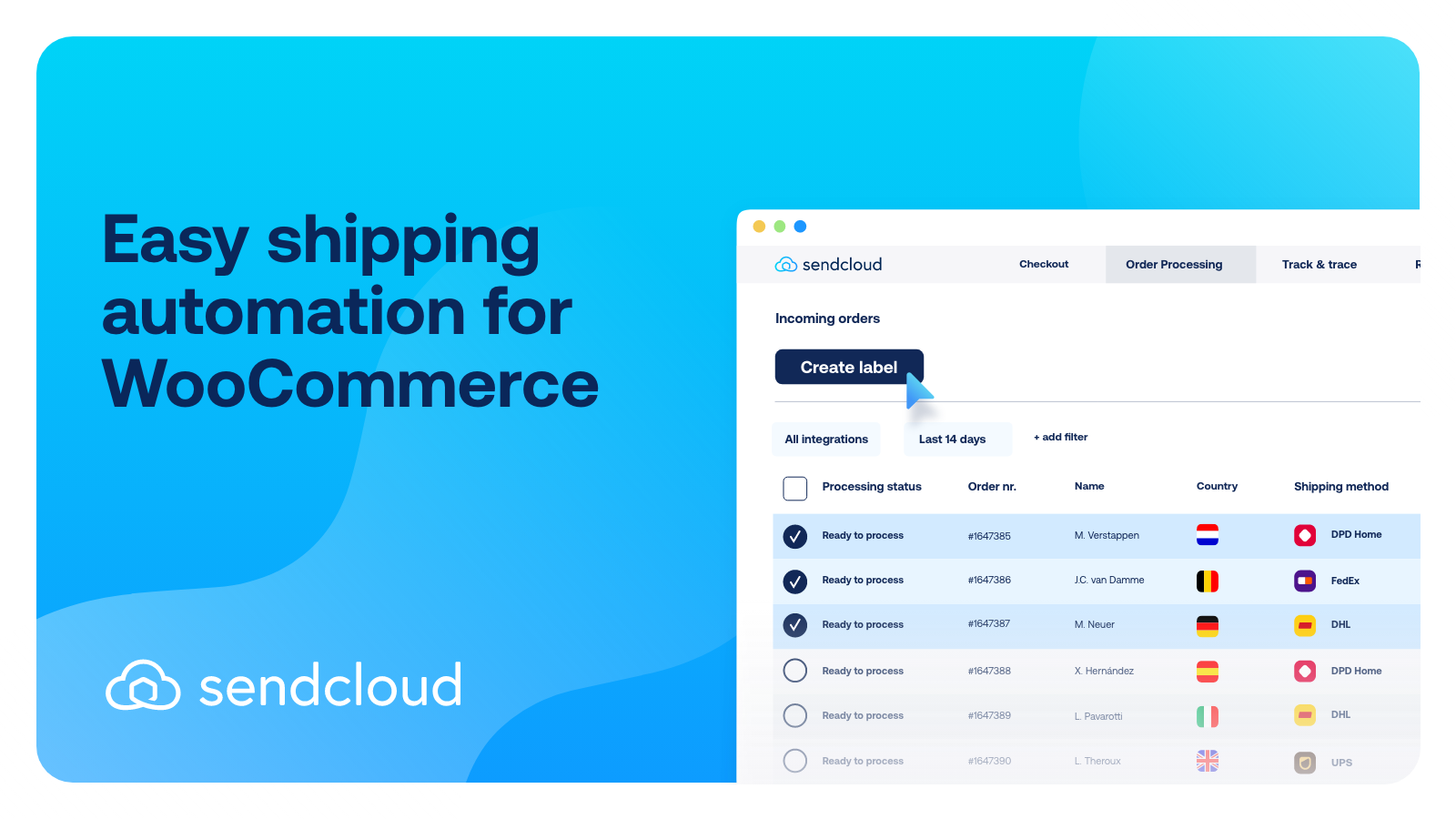 Easy shipping automation | Sendcloud