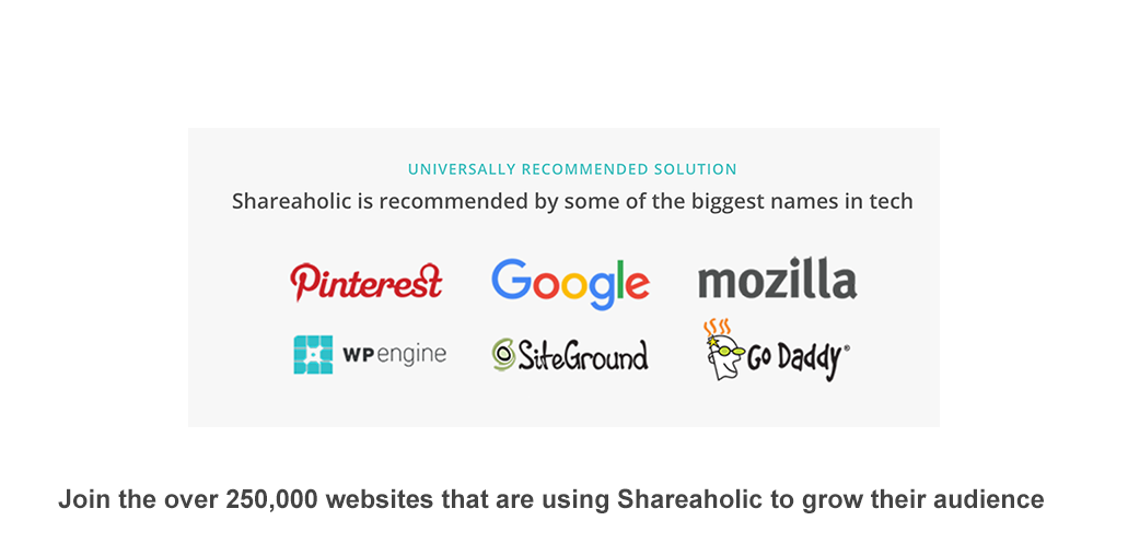 Shareaholic is the best plugin for your social sharing, related content, ad monetization needs. We have share buttons for WhatsApp, WeChat, Facebook, Twitter, Instagram, Pinterest, and more. We also offer easy monetization tools for affiliate links, outstream video ads, native ads, and related posts.