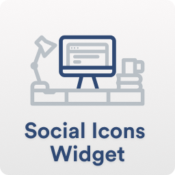 Social Icons Widget & Block by WPZOOM icon