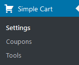 WordPress Simple Shopping Cart screenshot